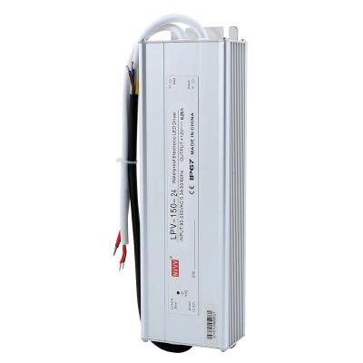 Cina LPV-150-24 SMPS 150W 24v 6.3A 24V Waterproof Single Output Changing Power Supply For LED Driver 240*69*43mm in vendita