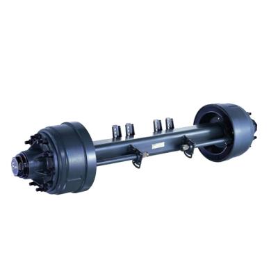 China Trailer Truck Used German Axles 14T Square Beam Type Inner Drum Axle For Semi Trailer for sale