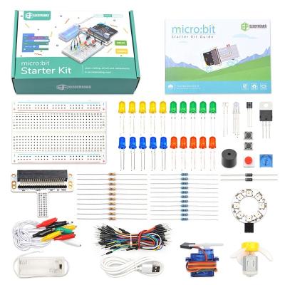 China Electric Circuit ELECFREAKS Micro: Bit 20+ Accessories DIY Experiment Kit Electric Circuit Learning Microbit Starter Kit for sale