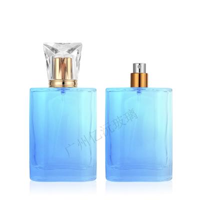 China Crystal White Perfume Bottle 100mlglass Perfume Bottle Bayonet Spray Cosmetic Sub Bottle for sale