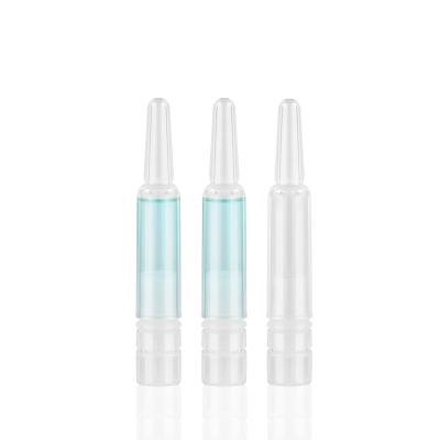 China Cosmetic 2ml Small Hyaluronic Acid / Gouache Plastic / PP Ampoule / Essence / Push Back Bottle for sale