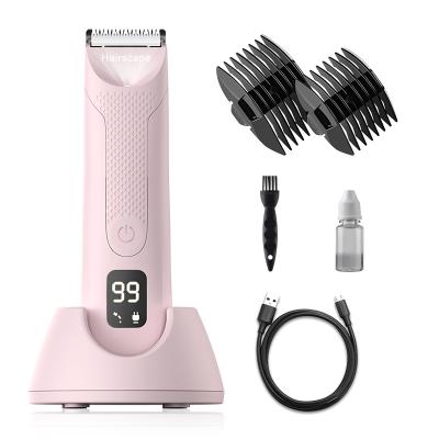 China Safety New Arrive Professional Waterproof Electric Shaver Razors Groin Body Hair Trimmer Low Noise For Women for sale