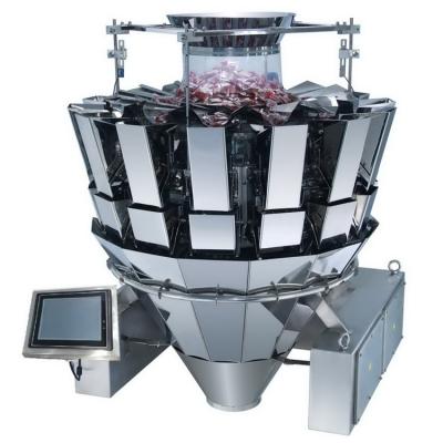 China High precision 14 head automatic food multihead weigher machine for snack biscuit Chips Package for sale