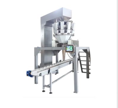 China Automatic Weighing Food Box Tin Jar Bottle Food Filling Packing Machine for sale