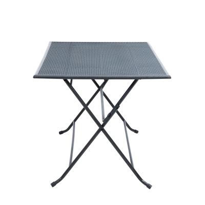 China 2022 New Style Comercial Modern Easy Carry Patio Tables Mesh Steel Table for sale