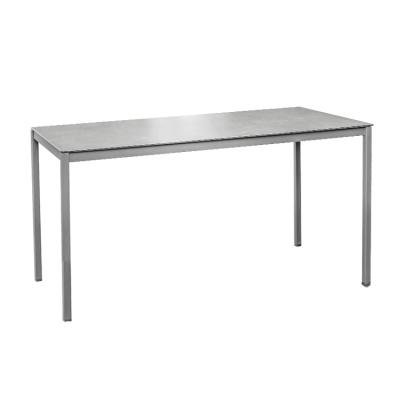 China Hot Sale Modern Outdoor Metal Patio Furniture Rectangular Aluminum Dining Table for sale