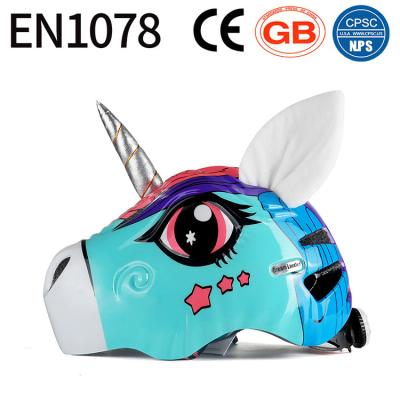 China ABS+PC New Children's Cartoon Helmet Bicycle Helmet Skateboard Protector Mountain Bike Riding Helmet for sale