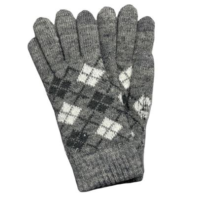 China Jacquard Winter Warm Stretch Comfortable Magical Knitted Gloves For Women for sale