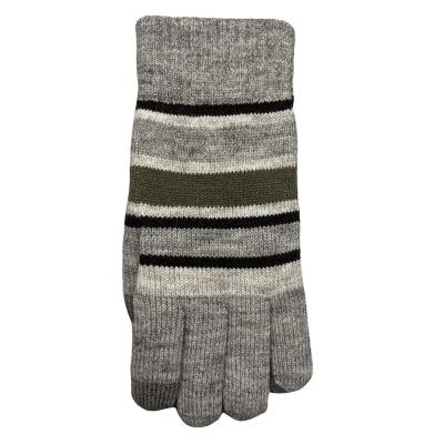 China Striped Manufacturers Wholesale Stripe Pattern Knit Gloves Winter for sale