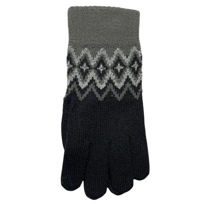 China Jacquard Good Quality Winter Touch Screen Knitted Gloves for sale