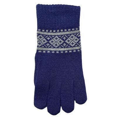 China Jacquard Pattern Knitted Touchscreen Gloves for sale