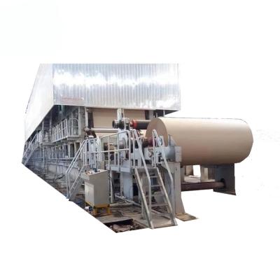 China Building Material Shops 10 Ton Per Day Kraft Paper Machine 1800 Waste Paper Recycle Kraft Paper Machine for sale