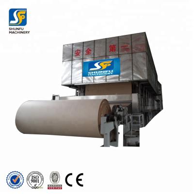 China Waste Paper And Cardboard Mill Kraft Paper Roll Making Machine Kraft Paper Machine for sale