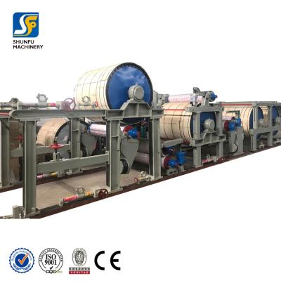 China Gray Type 5ton Kraft Paper Machine Roll Paper Industry Large Paper Industry Machinery for sale