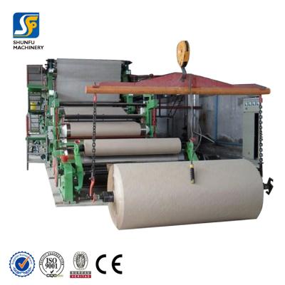 China High Speed ​​Kraft Paper Machine Waste Paper Waste Paper Recycling Plant Cost for sale