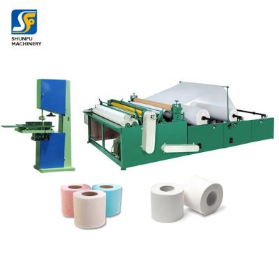 China Factory 1880mm roll tissue rewinding machine coreless toilet paper cutting machine for big roll for sale