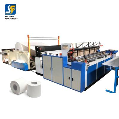 China Factory JSF Toilet Paper Tissue Paper Roll Product Making Machine With Single Roll Packing Machine for sale