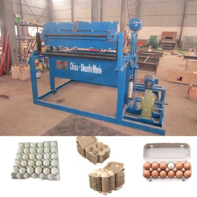 China Hotels Recycling Egg Tray Machine , Pulp Waste Paper Egg Tray Making Machine for sale