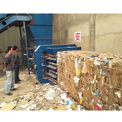 China Food Used Horizontal Waste Paper Baler Machine Packing All Garbage for sale