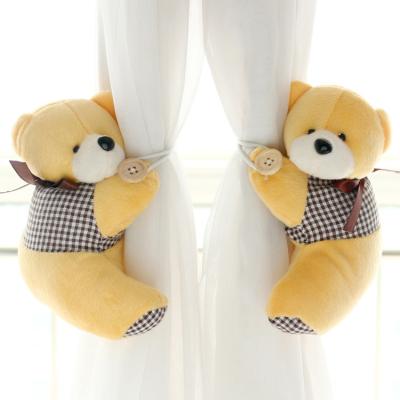 China Stuffed Animal Home Window Cartoon Decoration Curtain Buckle Toys Plush Toys Support Sound Doll Curtain Strap for sale