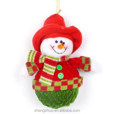 China Toy Custom Plush Battery Operated Snowman For Gifts Snowman Plush Toy For Christmas Festival for sale