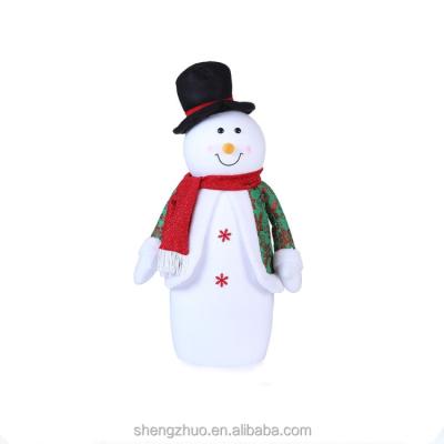 China New Design Plush Snowman Toy Custom Plush Toy Battery Operated Gift Plush Snowman For Gifts for sale