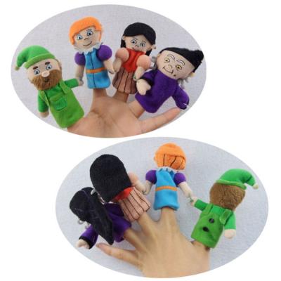 China Stuffed Plush Cartoon Toy Human Mini Soft Plush Doll Finger Puppet for sale