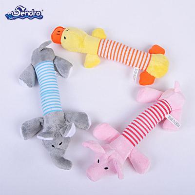 China Wholesale Customized Cute Long Dog Cat Pet Toy Sets Duck Plush Doll Eco Friendly Shape Pig Elephant for sale