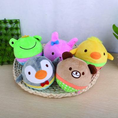 China Viable in Squeaky Stuffed Pet Toy Running Animal Plush Toy Ball for Dog Sled Dog for sale