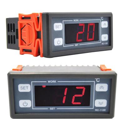 China 24 Hours Temperature Meter RC-112E 24V 10A Digital LCD Display Temperature Controller Thermostat With 2M Cable for sale