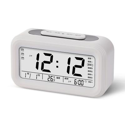 China Projection USB Clock Charging LED Luminous Mute Student Alarm Clock Electronic Gift Voice Alarm Clock Three Smart Sets for sale