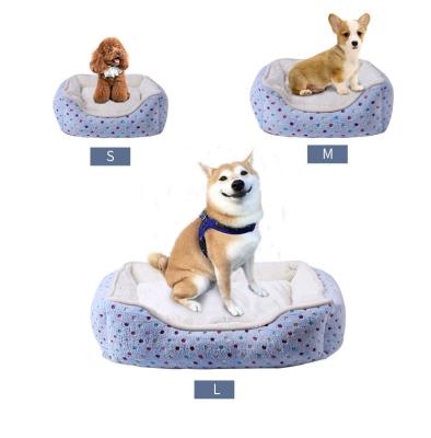 China Luxury Pet Sofa Bed Furniture Small Travel Plush Dog Cat Bed for sale