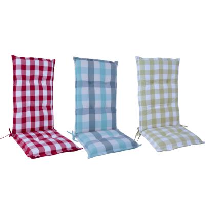 China Waterproof Custom Outdoor Chair Cushion Cushion 2 High Back Sections With Quilting Line for sale