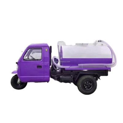 China Diesel Suction Truck Waste Treatment Sewage Suction Truck Tricycle Fecal Sewage Suction Truck for sale