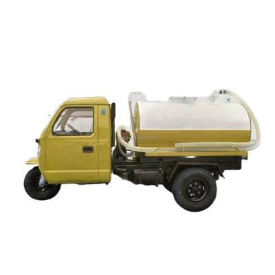 China Small Sewage Waste Treatment Diesel Suction Truck Fecal Sewage Suction Truck Tricycle Sewage Suction Truck Tricycle for sale