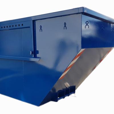 China Farm Skip Marine Waste Trash Bin 6 5 4 Yards Tipping Tipping Bucket Hopper Container for sale