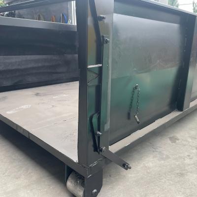 China High Work Efficiency Stackable Open Top Roll Drop Off Container Truck Part Scrap Metal Hook Lift Dump Dump Dump for sale