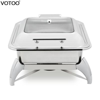 China Hotel Restaurant Supplies Buffet Food Warmers Stainless Steel Teasing Dishes for sale