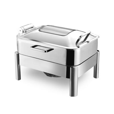 China Luxury Hotel Restaurant Buffet Ware Stainless Steel Chafing Dish Buffet Beetle for sale