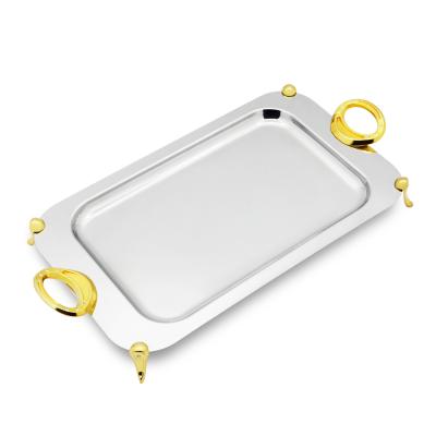 China Luxury Other Hotel and Restaurant Supply Stainless Steel Food Serving Tray Rectangular Tray for sale