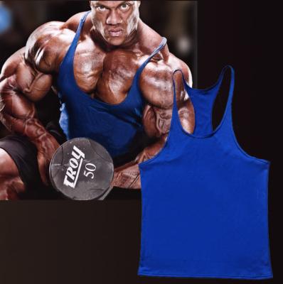 China Gym Muscle Men Workout Tank Tops Multi Quick Dry Fitness Muscle Men Cotton Anti-Wrinkle Sleeveless T-Shirts for sale