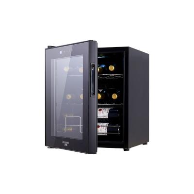 China LED Light Factory Supply Mini Wine Glass Fridge Display Restaurant High Quality Glass Wine Cooler for sale