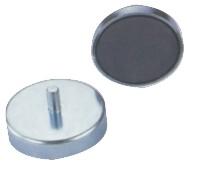 Cina Strong Ferrite Pot Magnet, Ferrite disco magneti Bonded morbido tazza in acciaio con gambo a vite in vendita