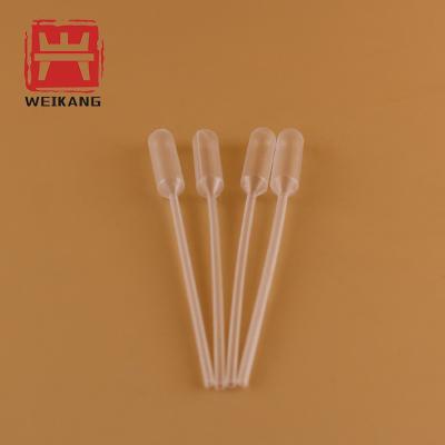 China Labware 0.1ml 1ml 3ml 5ml Plastic Disposable Micropipette With Thick Tip LDPE for sale