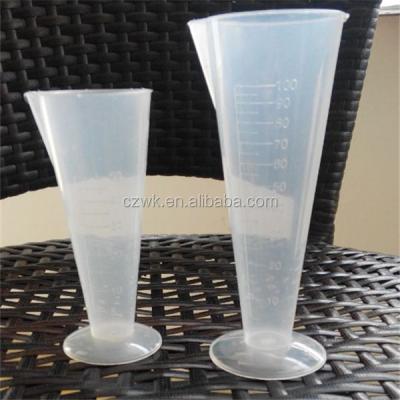 China Different Size PP Graduated Conical Flask For School Lab for sale