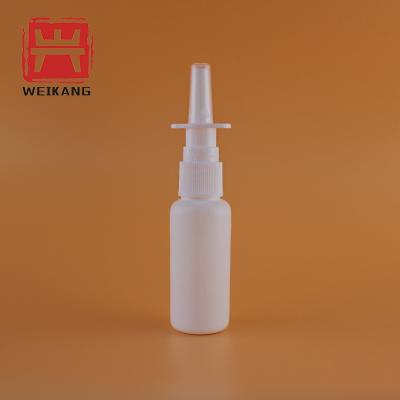 China Empty Medicine 10ml 20ml 30ml HDPE Plastic Nasal Spray Bottles for sale