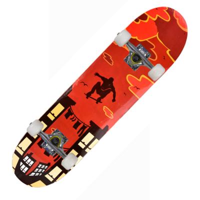 China Mini Professional Skateboards With Heat Wooden Transfer Full Skateboard Maple Decks Outdoor Activities Technology for sale