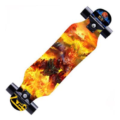 China Outdoor Activities 7 Layer Maple Wood Skateboard Four Wheel Skateboard Outdoor Wooden Skateboard for sale