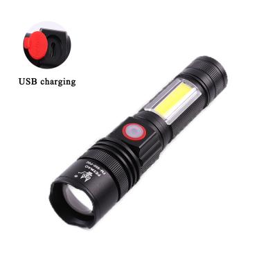 China Waterproof Professional Tactical Hunting Rechargeable Led Flashlights Flashlights Approve USB Hunting Scope Fill Light for sale