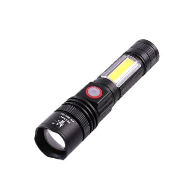 China High Power USB 18650 Rechargeable Waterproof Light Long Range Hunting LED Military Tactical Flashlight for sale